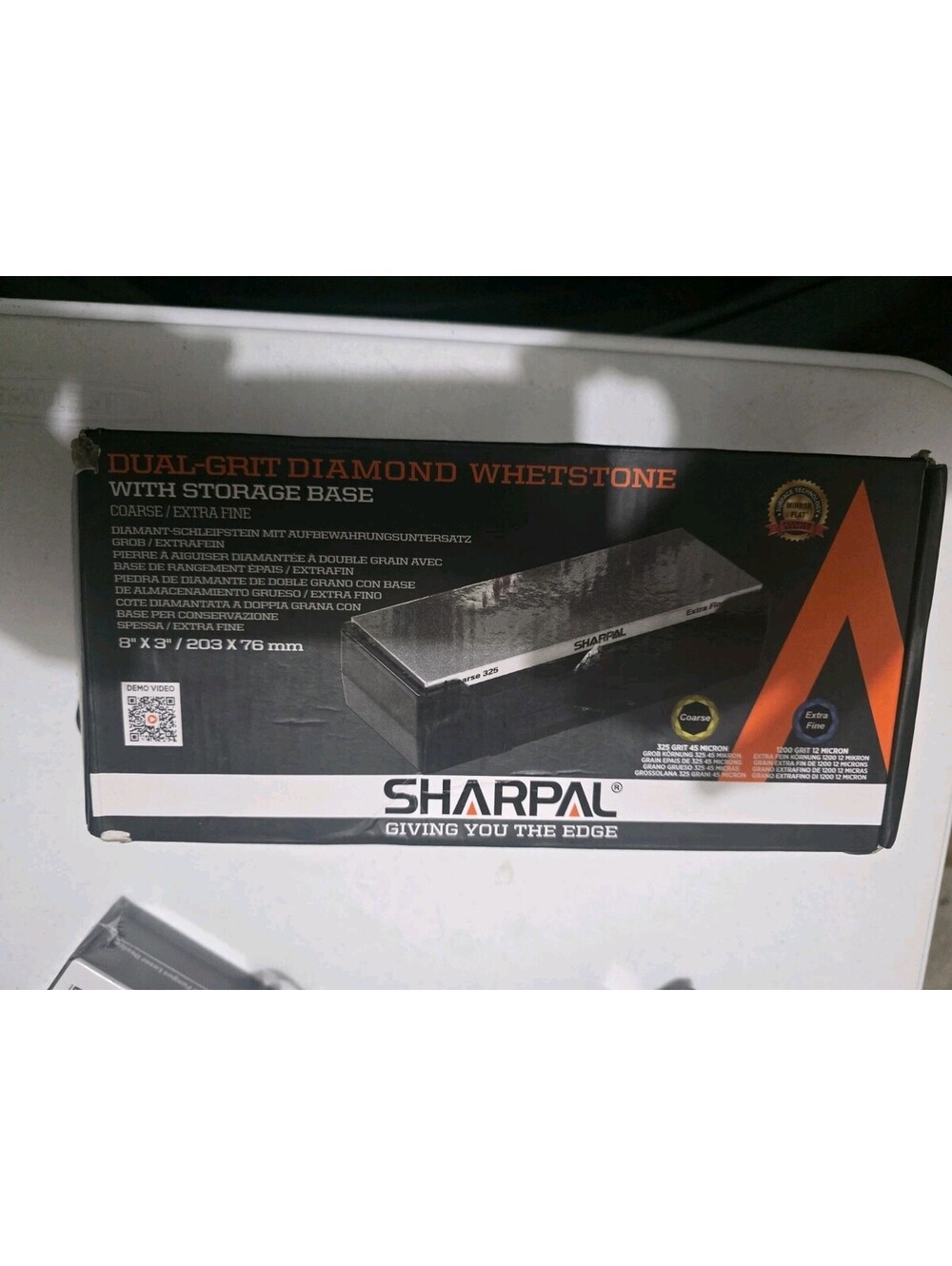 Sharpal Dual-Grit Diamond Whetstone Knife Sharpener 162N